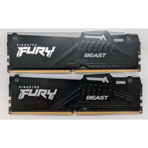 Озу Kingston DDR5 32GB (2x16GB) 5600Mhz FURY Beast RGB (KF556C36BBEAK2-32) (Восстановлено продавцом, 810470) купить в Украине: Киев, Днепр, Харьков, Одесса  | Проверка совместимости, низкая цена, отзывы, характеристики от TELEMART фото