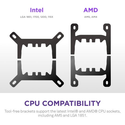 Готова СВО NZXT Kraken Plus 240 (RL-KN240-B2) Black купити в Україні: Київ, Львів, Хмельницький, Тернопіль | Перевірка сумісності, низька ціна, відгуки, характеристики від TELEMART фото