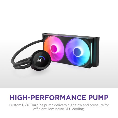 Готовая СВО NZXT Kraken Plus 240 RGB (RL-KR240-B2) Black купить в Украине: Киев, Днепр, Харьков, Одесса  | Проверка совместимости, низкая цена, отзывы, характеристики от TELEMART фото