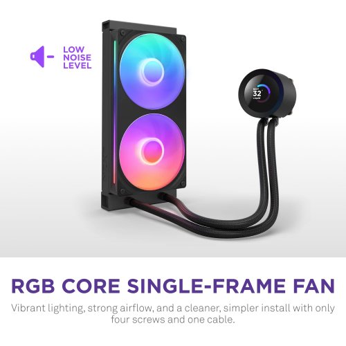 Готовая СВО NZXT Kraken Plus 240 RGB (RL-KR240-B2) Black купить в Украине: Киев, Днепр, Харьков, Одесса  | Проверка совместимости, низкая цена, отзывы, характеристики от TELEMART фото
