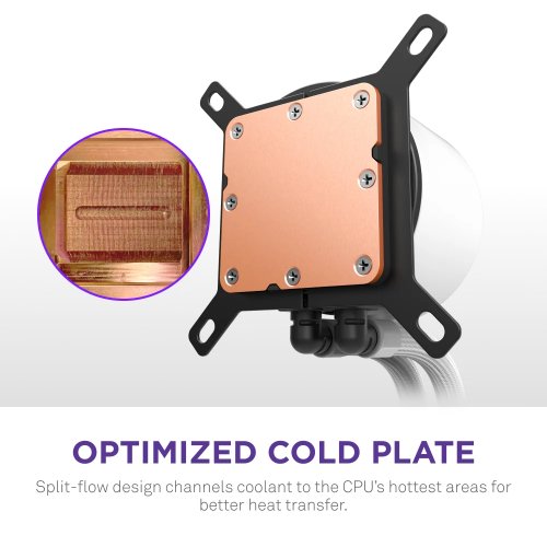 Готова СВО NZXT Kraken Plus 240 RGB (RL-KR240-W2) White купити в Україні: Київ, Львів, Хмельницький, Тернопіль | Перевірка сумісності, низька ціна, відгуки, характеристики від TELEMART фото