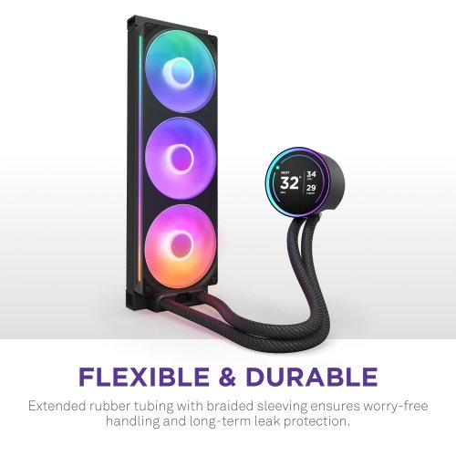 Готовая СВО NZXT Kraken Elite 420 RGB (RL-KR42E-B2) Black купить в Украине: Киев, Днепр, Харьков, Одесса  | Проверка совместимости, низкая цена, отзывы, характеристики от TELEMART фото