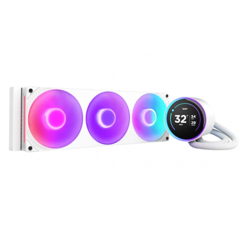 Готовая СВО NZXT Kraken Elite 420 RGB (RL-KR42E-W2) White купить в Украине: Киев, Днепр, Харьков, Одесса  | Проверка совместимости, низкая цена, отзывы, характеристики от TELEMART фото