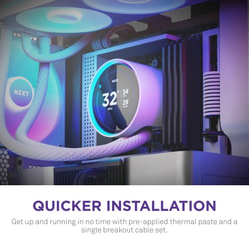 Готовая СВО NZXT Kraken Elite 420 RGB (RL-KR42E-W2) White купить в Украине: Киев, Днепр, Харьков, Одесса  | Проверка совместимости, низкая цена, отзывы, характеристики от TELEMART фото