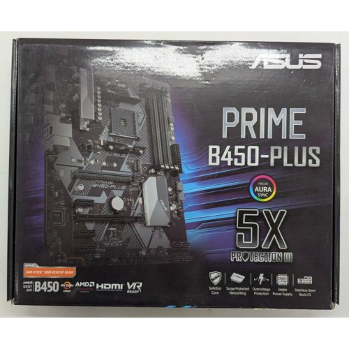 Материнська плата Asus PRIME B450-PLUS (sAM4, AMD B450) (Відновлено продавцем, 810680) купити в Україні: Київ, Львів, Хмельницький, Тернопіль | Перевірка сумісності, низька ціна, відгуки, характеристики від TELEMART фото