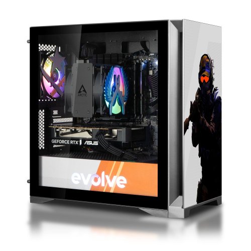 Компьютер EVOLVE SpecialPart CS2 PC (EVSP-CS2R7500FN5060-D532S1TBK) Black купить в Украине: Киев, Днепр, Харьков, Одесса  | Низкая цена, отзывы, характеристики от TELEMART фото
