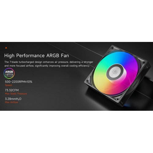 Кулер PCCooler RT620 ARGB Black купити в Україні: Київ, Львів, Хмельницький, Тернопіль | Перевірка сумісності, низька ціна, відгуки, характеристики від TELEMART фото