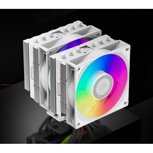 Кулер PCCooler RT620 ARGB White купити в Україні: Київ, Львів, Хмельницький, Тернопіль | Перевірка сумісності, низька ціна, відгуки, характеристики від TELEMART фото