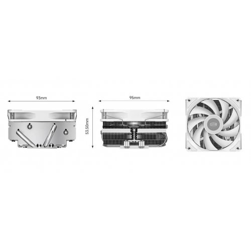 Кулер PCCooler RC400-53 Silver купить в Украине: Киев, Днепр, Харьков, Одесса  | Проверка совместимости, низкая цена, отзывы, характеристики от TELEMART фото