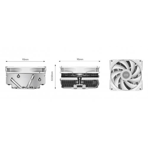 Кулер PCCooler RC400-53 White купить в Украине: Киев, Днепр, Харьков, Одесса  | Проверка совместимости, низкая цена, отзывы, характеристики от TELEMART фото