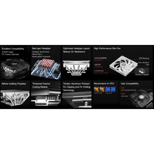 Кулер PCCooler RC600-67 Black купити в Україні: Київ, Львів, Хмельницький, Тернопіль | Перевірка сумісності, низька ціна, відгуки, характеристики від TELEMART фото