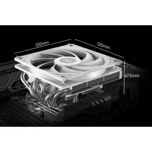 Кулер PCCooler RC600-67 White купити в Україні: Київ, Львів, Хмельницький, Тернопіль | Перевірка сумісності, низька ціна, відгуки, характеристики від TELEMART фото