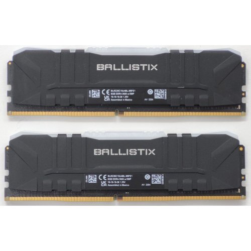 Озп Crucial DDR4 16GB (2x8GB) 3200Mhz Ballistix RGB Black (BL2K8G32C16U4BL) (Відновлено продавцем, 810997) купити в Україні: Київ, Львів, Хмельницький, Тернопіль | Перевірка сумісності, низька ціна, відгуки, характеристики від TELEMART фото