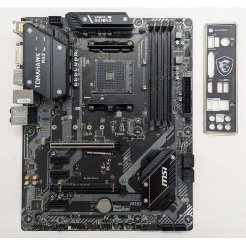 Материнська плата MSI B450 TOMAHAWK MAX II (sAM4, AMD B450) (Відновлено продавцем, 811009) купити в Україні: Київ, Львів, Хмельницький, Тернопіль | Перевірка сумісності, низька ціна, відгуки, характеристики від TELEMART фото