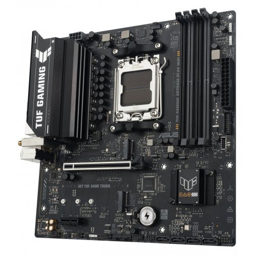 Материнская плата Asus TUF GAMING A620AM-PLUS WIFI (sAM5, AMD A620A) купить в Украине: Киев, Днепр, Харьков, Одесса  | Проверка совместимости, низкая цена, отзывы, характеристики от TELEMART фото