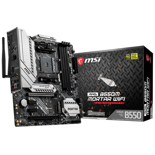Материнская плата MSI MAG B550M MORTAR WIFI (sAM4, AMD B550) (Восстановлено продавцом, 811133) купить в Украине: Киев, Днепр, Харьков, Одесса  | Проверка совместимости, низкая цена, отзывы, характеристики от TELEMART фото