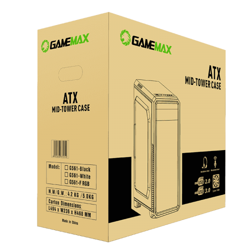 Корпус GAMEMAX G561-FRGB 59 Plus без БП Black (Відновлено продавцем, 811168) купити в Україні: Київ, Львів, Хмельницький, Тернопіль | Перевірка сумісності, низька ціна, відгуки, характеристики від TELEMART фото