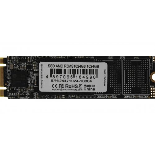 SSD-диск AMD Radeon R3 3D NAND 1TB M.2 (2280 SATA) (R3MS1024G8) купити в Україні: Київ, Львів, Хмельницький, Тернопіль | Перевірка сумісності, низька ціна, відгуки, характеристики від TELEMART фото