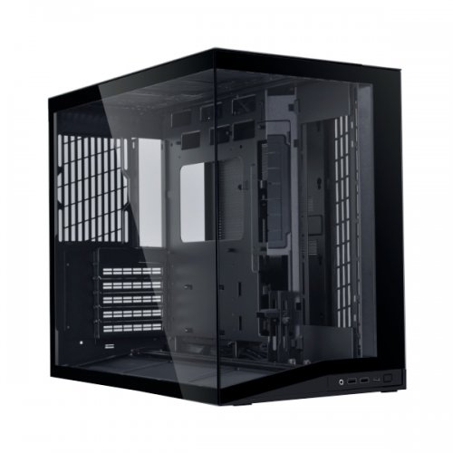Корпус Lian Li O11 Dynamic Mini V2 Flow Tempered Glass без БЖ (G99.O11DMIV2FX.00) Black купити в Україні: Київ, Львів, Хмельницький, Тернопіль | Перевірка сумісності, низька ціна, відгуки, характеристики від TELEMART фото