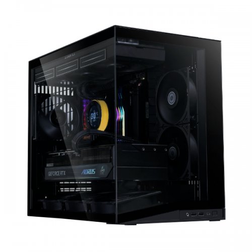 Корпус Lian Li O11 Dynamic Mini V2 Flow Tempered Glass без БЖ (G99.O11DMIV2FX.00) Black купити в Україні: Київ, Львів, Хмельницький, Тернопіль | Перевірка сумісності, низька ціна, відгуки, характеристики від TELEMART фото