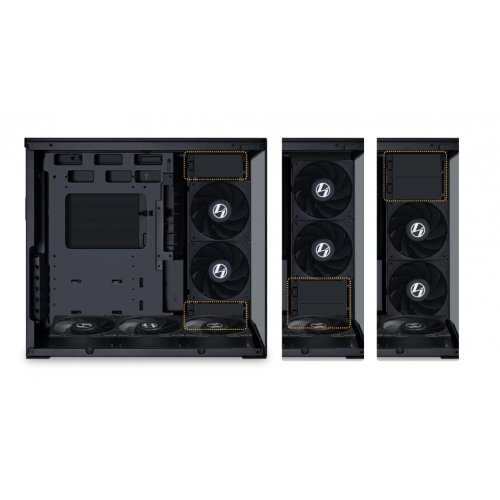 Корпус Lian Li O11 Dynamic Mini V2 Flow Tempered Glass без БЖ (G99.O11DMIV2FX.00) Black купити в Україні: Київ, Львів, Хмельницький, Тернопіль | Перевірка сумісності, низька ціна, відгуки, характеристики від TELEMART фото