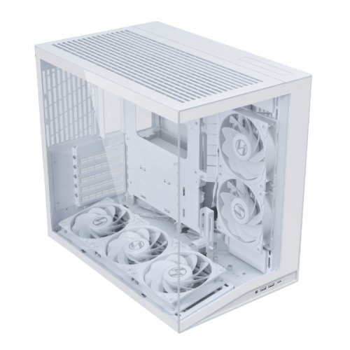 Корпус Lian Li O11 Dynamic Mini V2 Flow Tempered Glass без БЖ (G99.O11DMIV2FW.00) White купити в Україні: Київ, Львів, Хмельницький, Тернопіль | Перевірка сумісності, низька ціна, відгуки, характеристики від TELEMART фото