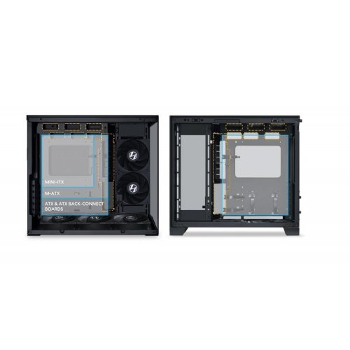 Корпус Lian Li O11 Dynamic Mini V2 Tempered Glass без БП (G99.O11DMIV2X.00) Black купить в Украине: Киев, Днепр, Харьков, Одесса  | Проверка совместимости, низкая цена, отзывы, характеристики от TELEMART фото