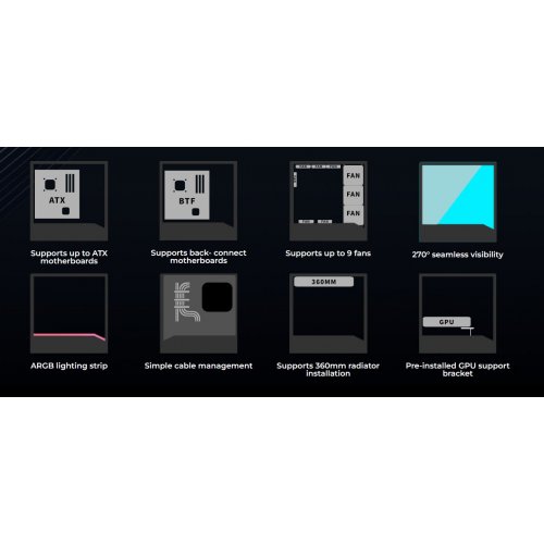 Корпус Lian Li Vector V100R Tempered Glass без БЖ (G99.V100RW.01) White купити в Україні: Київ, Львів, Хмельницький, Тернопіль | Перевірка сумісності, низька ціна, відгуки, характеристики від TELEMART фото