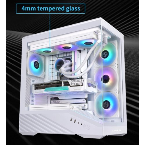 Корпус Lian Li Vector V100 Tempered Glass без БЖ (G99.V100X.01) Black купити в Україні: Київ, Львів, Хмельницький, Тернопіль | Перевірка сумісності, низька ціна, відгуки, характеристики від TELEMART фото