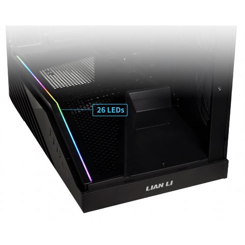 Корпус Lian Li Vector V100 Tempered Glass без БЖ (G99.V100X.01) Black купити в Україні: Київ, Львів, Хмельницький, Тернопіль | Перевірка сумісності, низька ціна, відгуки, характеристики від TELEMART фото