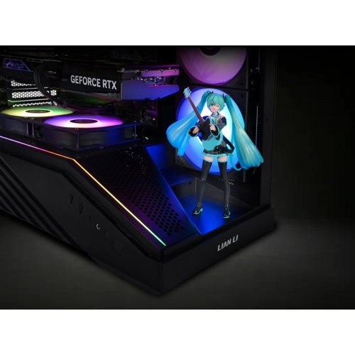 Корпус Lian Li Vector V100 Tempered Glass без БЖ (G99.V100X.01) Black купити в Україні: Київ, Львів, Хмельницький, Тернопіль, Івано-Франківськ | Перевірка сумісності, низька ціна, відгуки, характеристики від TELEMART фото