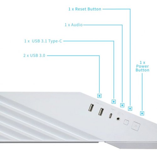 Корпус Lian Li Vector V100 Tempered Glass без БЖ (G99.V100X.01) Black купити в Україні: Київ, Львів, Хмельницький, Тернопіль, Івано-Франківськ | Перевірка сумісності, низька ціна, відгуки, характеристики від TELEMART фото