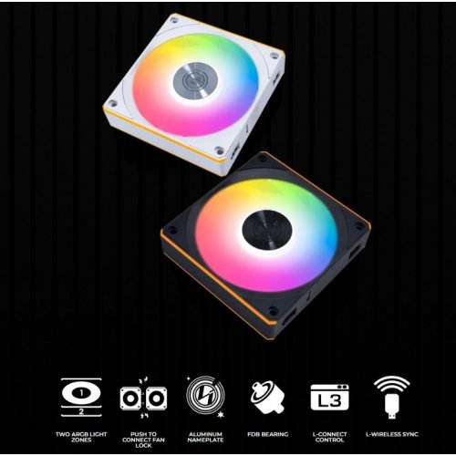 Набір кулерів для корпусу Lian Li Uni Fan CL Wireless Reverse Blade 3 in 1 (G99.12RCL1W3B.00) Black купити в Україні: Київ, Львів, Хмельницький, Тернопіль | Перевірка сумісності, низька ціна, відгуки, характеристики від TELEMART фото