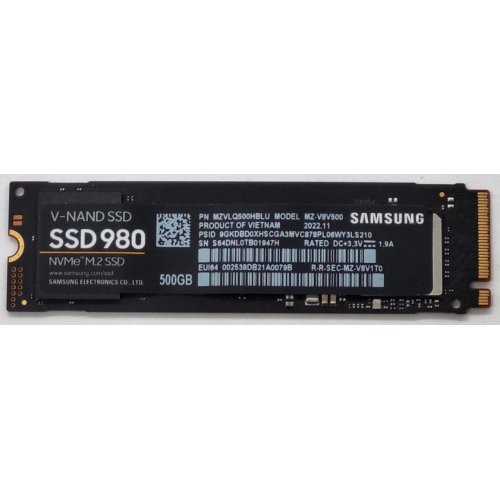 Ssd-диск Samsung 980 V-NAND MLC 500GB M.2 (2280 PCI-E) NVMe 1.4 (MZ-V8V500BW) (Відновлено продавцем, 811459) купити в Україні: Київ, Львів, Хмельницький, Тернопіль | Перевірка сумісності, низька ціна, відгуки, характеристики від TELEMART фото