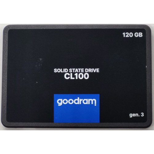Ssd-диск GoodRAM CL100 Gen.3 3D NAND TLC 120GB 2.5" (SSDPR-CL100-120-G3) (Восстановлено продавцом, 811460) купить в Украине: Киев, Днепр, Харьков, Одесса  | Проверка совместимости, низкая цена, отзывы, характеристики от TELEMART фото
