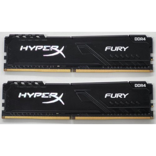 Озп HyperX DDR4 16GB (2x8GB) 3200Mhz Fury Black (HX432C16FB3K2/16) (Відновлено продавцем, 811471) купити в Україні: Київ, Львів, Хмельницький, Тернопіль | Перевірка сумісності, низька ціна, відгуки, характеристики від TELEMART фото