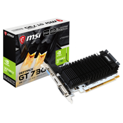 Видеокарта MSI GeForce GT 730 2048MB (N730K-2GD3H/LP) (Восстановлено продавцом, 811472)