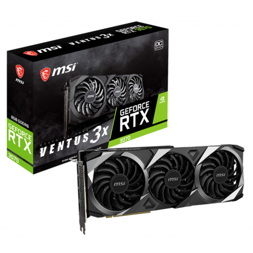 Відеокарта MSI GeForce RTX 3070 VENTUS 3X OC 8192MB (RTX 3070 VENTUS 3X 8G OC) LHR (Відновлено продавцем, 811501) купити в Україні: Київ, Львів, Хмельницький, Тернопіль | Перевірка сумісності, низька ціна, відгуки, характеристики від TELEMART фото