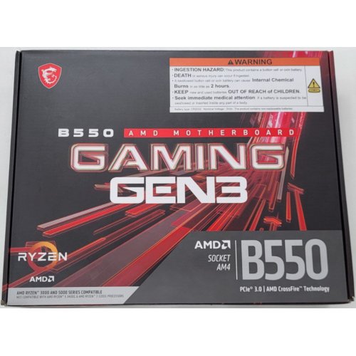Материнская плата MSI B550 GAMING GEN3 (sAM4, B550) (Восстановлено продавцом, 811592) купить в Украине: Киев, Днепр, Харьков, Одесса  | Проверка совместимости, низкая цена, отзывы, характеристики от TELEMART фото