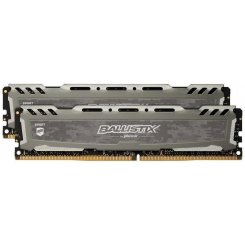 Озу Crucial DDR4 8GB (2x4GB) 2666Mhz Ballistix Sport LT Gray (BLS2K4G4D26BFSB) (Восстановлено продавцом, 811620)
