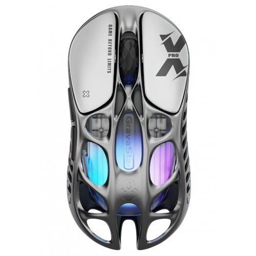 Мышка GravaStar Mercury X Pro 8K RGB Wireless (GSXPRO_GRY) Interstellar Silver купить в Украине: Киев, Днепр, Харьков, Одесса  | Низкая цена, отзывы, характеристики от TELEMART фото