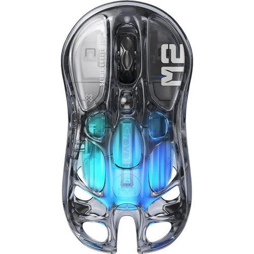 Миша GravaStar Mercury M2 RGB Wireless (GRAVASTARM2_XTAL_BLK) Transparent Black купити в Україні: Київ, Львів, Хмельницький, Тернопіль | Низька ціна, відгуки, характеристики від TELEMART фото