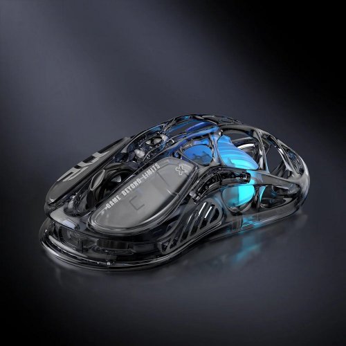 Миша GravaStar Mercury M2 RGB Wireless (GRAVASTARM2_XTAL_BLK) Transparent Black купити в Україні: Київ, Львів, Хмельницький, Тернопіль | Низька ціна, відгуки, характеристики від TELEMART фото