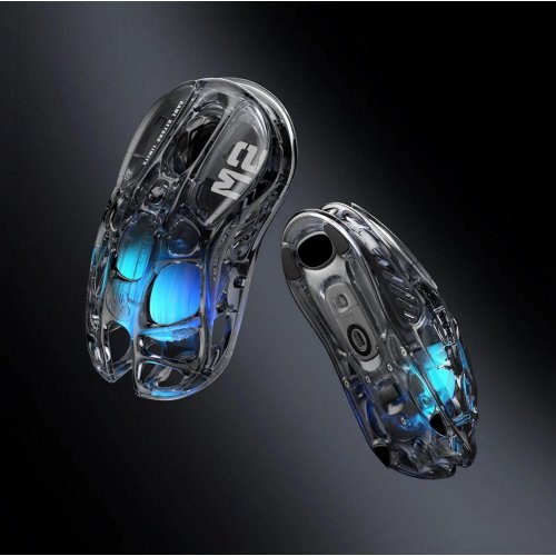 Миша GravaStar Mercury M2 RGB Wireless (GRAVASTARM2_XTAL_BLK) Transparent Black купити в Україні: Київ, Львів, Хмельницький, Тернопіль | Низька ціна, відгуки, характеристики від TELEMART фото