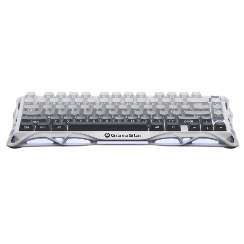 Клавіатура GravaStar Mercury K1 RGB GravaStar x Kailh Cheery Pink Linear Switches Wireless (GSK1_GWHT) White купити в Україні: Київ, Львів, Хмельницький, Тернопіль | Низька ціна, відгуки, характеристики від TELEMART фото