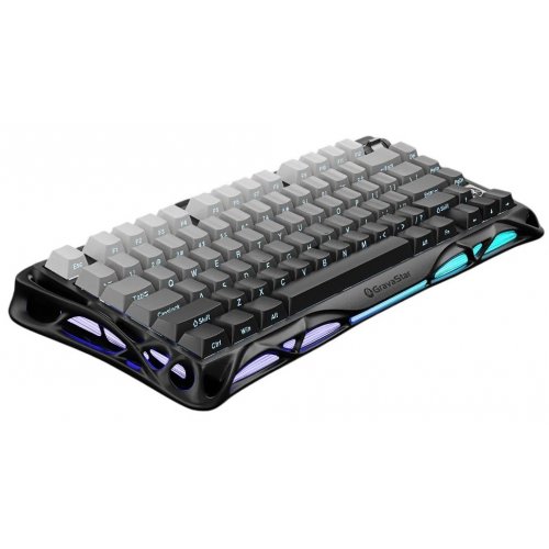 Клавіатура GravaStar Mercury K1 RGB GravaStar x Kailh Cheery Pink Linear Switches Wireless (GSK1_GBLK) Black купити в Україні: Київ, Львів, Хмельницький, Тернопіль | Низька ціна, відгуки, характеристики від TELEMART фото