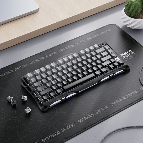 Клавіатура GravaStar Mercury K1 RGB GravaStar x Kailh Cheery Pink Linear Switches Wireless (GSK1_GBLK) Black купити в Україні: Київ, Львів, Хмельницький, Тернопіль | Низька ціна, відгуки, характеристики від TELEMART фото