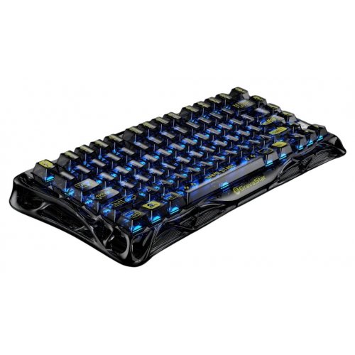 Клавіатура GravaStar Mercury K1 Lite RGB GravaStar x BSUN Grey Linear Switches Wireless (GSK1LITE_XTAL_BLK) Black купити в Україні: Київ, Львів, Хмельницький, Тернопіль | Низька ціна, відгуки, характеристики від TELEMART фото