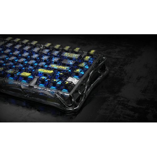 Клавіатура GravaStar Mercury K1 Lite RGB GravaStar x BSUN Grey Linear Switches Wireless (GSK1LITE_XTAL_BLK) Black купити в Україні: Київ, Львів, Хмельницький, Тернопіль | Низька ціна, відгуки, характеристики від TELEMART фото