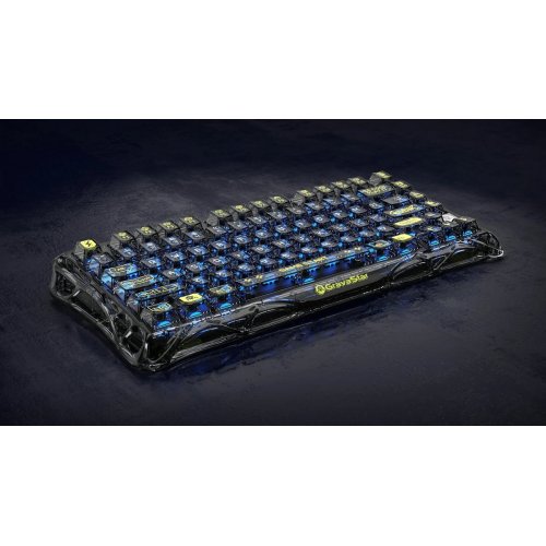 Клавіатура GravaStar Mercury K1 Lite RGB GravaStar x BSUN Grey Linear Switches Wireless (GSK1LITE_XTAL_BLK) Black купити в Україні: Київ, Львів, Хмельницький, Тернопіль | Низька ціна, відгуки, характеристики від TELEMART фото